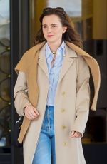 EMMA WATSON Leaves Her Hotel in Milan 02/21/2024