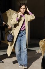 EMMA WATSON Out and About in Milan 02/25/2024