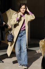 EMMA WATSON Out and About in Milan 02/25/2024