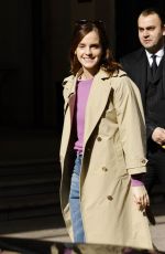 EMMA WATSON Out and About in Milan 02/25/2024