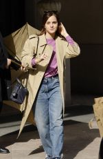 EMMA WATSON Out and About in Milan 02/25/2024