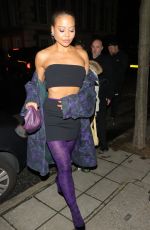 EMMA WEYMOUTH and EVE Arrives at Burberry Fashion Week Afterparty in London 02/19/2024
