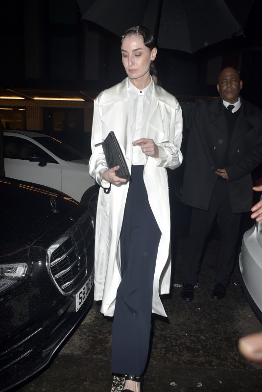 ERIN O’CONNOR Arrives at Hugo Boss LFW Party at The Twenty Two Mayfair in London 02/17/2024