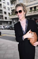 EVA HERZIGOVA Arrives at Her Hotel in Milan 02/23/2024
