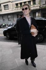 EVA HERZIGOVA Arrives at Her Hotel in Milan 02/23/2024