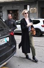 EVA HERZIGOVA Arrives at Her Hotel in Milan 02/23/2024
