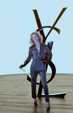 EVA HERZIGOVA at Saint Laurent Womenswear Fall/Winter 2024-2025 Show at Paris Fashion Week 02/27/2024