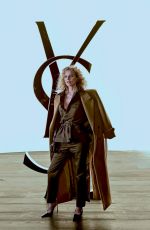 EVA HERZIGOVA at Saint Laurent Womenswear Fall/Winter 2024-2025 Show at Paris Fashion Week 02/27/2024