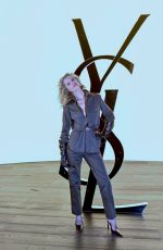 EVA HERZIGOVA at Saint Laurent Womenswear Fall/Winter 2024-2025 Show at Paris Fashion Week 02/27/2024