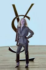 EVA HERZIGOVA at Saint Laurent Womenswear Fall/Winter 2024-2025 Show at Paris Fashion Week 02/27/2024