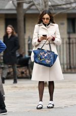 FAMKE JANSSEN Looks Stylish Out in New York 02/12/2024