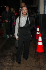 FAOUZIA Arrives at 2024 Warner Music Group Pre-GRAMMY Party at Citizen News in Los Angeles 02/01/2024