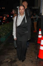 FAOUZIA Arrives at 2024 Warner Music Group Pre-GRAMMY Party at Citizen News in Los Angeles 02/01/2024