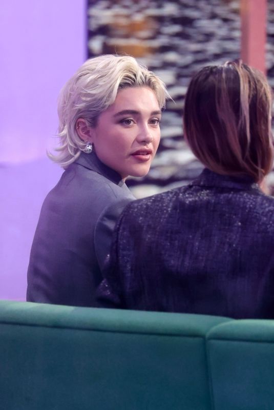 FLORENCE PUGH and REBECCA FERGUSON at The One Show in London 02/14/2024
