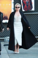 FLORENCE PUGH Arrives at Jimmy Kimmel Live! in Los Angeles 02/01/2024