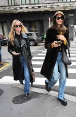 FRIDA AASEN and CINDY MELLO Leaves Their Hotel in Milan 02/23/2024