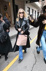 FRIDA AASEN and CINDY MELLO Leaves Their Hotel in Milan 02/23/2024
