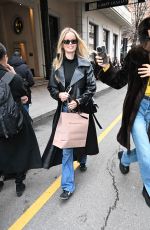 FRIDA AASEN and CINDY MELLO Leaves Their Hotel in Milan 02/23/2024