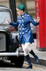 GEMMA ARTERTON on the Set of Funny Woman Season 2 in Bolton 02/05/2024