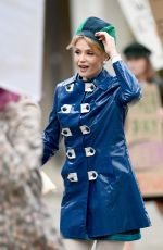 GEMMA ARTERTON on the Set of Funny Woman Season 2 in Bolton 02/05/2024