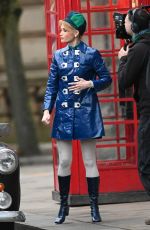 GEMMA ARTERTON on the Set of Funny Woman Season 2 in Bolton 02/05/2024