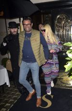 GEMMA COLLINS and Rami Hawash on a Date Night at Scotts in Mayfair 02/26/2024