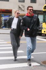 GIGI HADID and Bradley Cooper Out in New York 02/01/2024