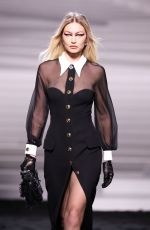 GIGI HADID Walks Runway at Versace Fashion Show at Milan Fashion Week 02/23/2024