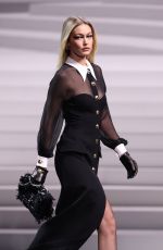 GIGI HADID Walks Runway at Versace Fashion Show at Milan Fashion Week 02/23/2024