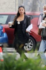 GINA RODRIGUEZ on the Set of Not Dead Yet in Los Angeles 02/26/2024