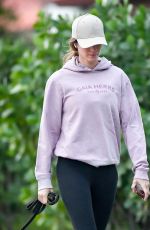 GISELE BUNDCHEN Out with Her Dog in Miami 02/02/2024