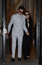 GRACE GUMMER Arrives at Gucci Fashion Show at Palazzo Parigi in Milan 02/23/2024