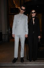 GRACE GUMMER Arrives at Gucci Fashion Show at Palazzo Parigi in Milan 02/23/2024