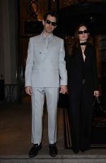 GRACE GUMMER Arrives at Gucci Fashion Show at Palazzo Parigi in Milan 02/23/2024