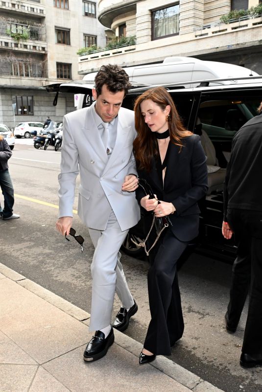 GRACE GUMMER Arrives at Palazzo Parigi at Milan Fashion Week 02/23/2024