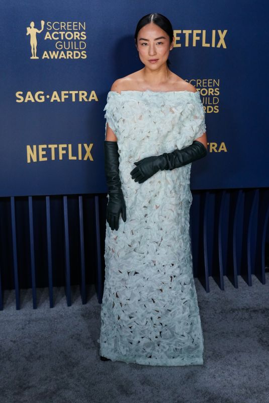 GRETA LEE at 30th Annual Screen Actors Guild Awards in Los Angeles 02/24/2024