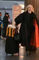 GWENDOLINE CHRISTIE Arrives at JFK Airport in New York 02/16/2024