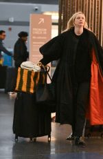 GWENDOLINE CHRISTIE Arrives at JFK Airport in New York 02/16/2024