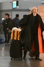 GWENDOLINE CHRISTIE Arrives at JFK Airport in New York 02/16/2024