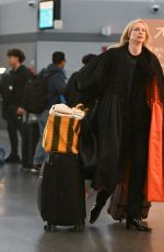 GWENDOLINE CHRISTIE Arrives at JFK Airport in New York 02/16/2024