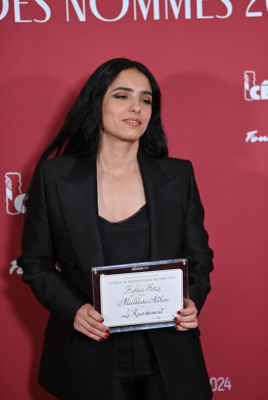 HAFSIA HERZI at Cesar 2024 Nominee Dinner at Le Fouquet’s in Paris 02/05/2024