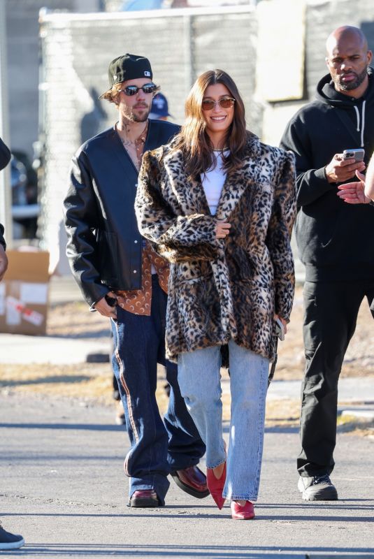 HAILEY and Justin BIEBER Arrives at Super Bowl in Las Vegas 02/11/2024