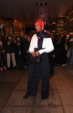 HALIMA ADEN Arrives at Tommy Hilfiger Show at New York Fashion Week 02/09/2024