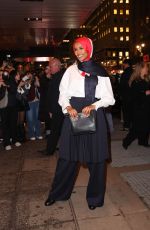 HALIMA ADEN Arrives at Tommy Hilfiger Show at New York Fashion Week 02/09/2024