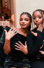 HALLE and CHLOE BAILEY Host Pandora BE LOVE Celebration at Veronika in New York City 02/07/2024