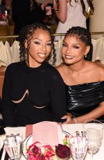 HALLE and CHLOE BAILEY Host Pandora BE LOVE Celebration at Veronika in New York City 02/07/2024