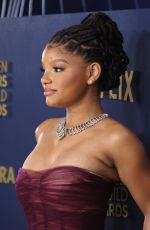 HALLE BAILEY at 30th Annual Screen Actors Guild Awards in Los Angeles 02/24/2024