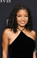 HALLE BAILEY at Clive Davis Pre-Grammy Gala in Los Angeles 02/03/2024