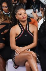 HALLE BAILEY at Off-White Womenswear FW 24/25 Fashion Show at Paris Fashion Week 02/29/2024