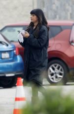HANNAH SIMONE on the Set of Not Dead Yet in Los Angeles 02/26/2024